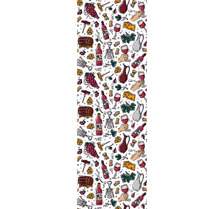 Papel de parede natureza padrão de parede gourmet - TenStickers