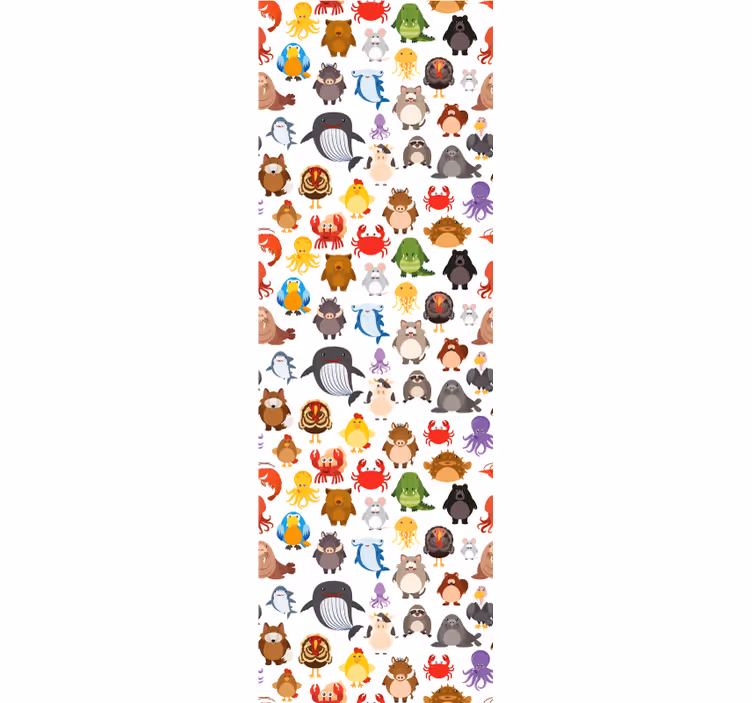 papel de parede animais fusão de personagens animais - TenStickers