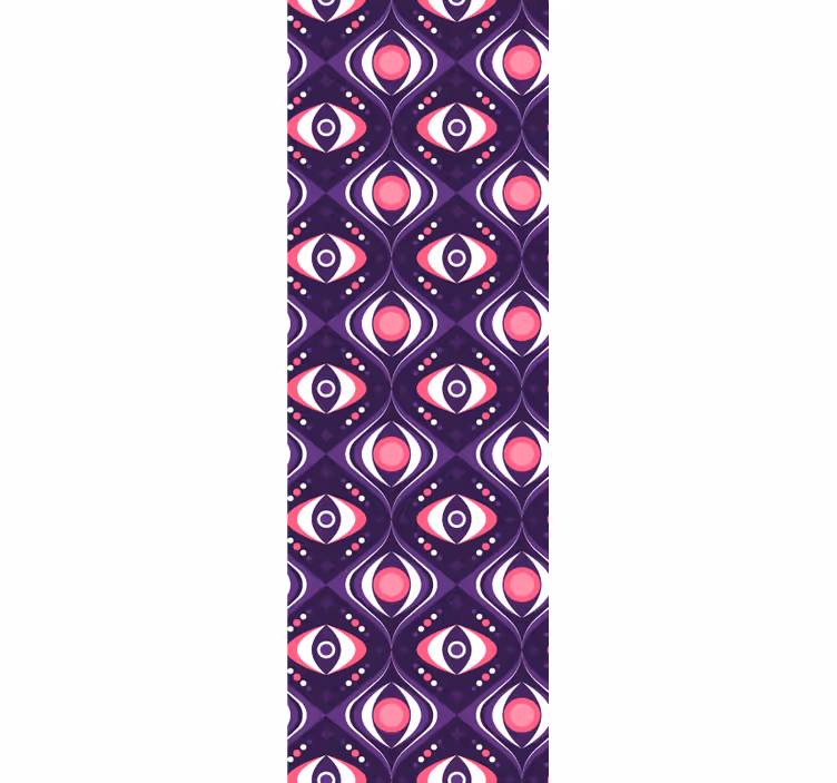 Papel de parede vintage Olheiras retro e ondas - TenStickers
