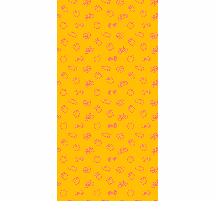 papel de parede para cozinha padrão de ícones de rabiscos - TenStickers