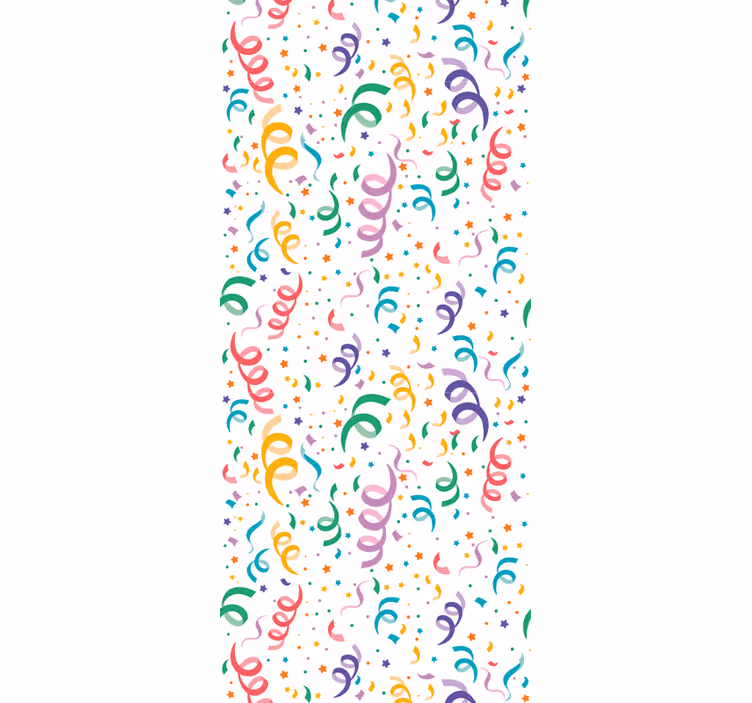 papel de parede quarto de bebé design de confete festivo - TenStickers