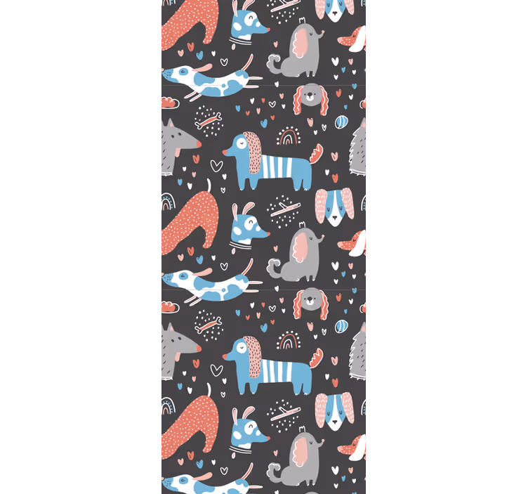 papel de parede animais motivos de animais brincalhões - TenStickers