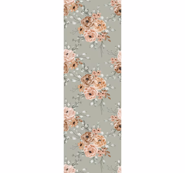 papel de parede flores rosas elegantes florescendo - TenStickers
