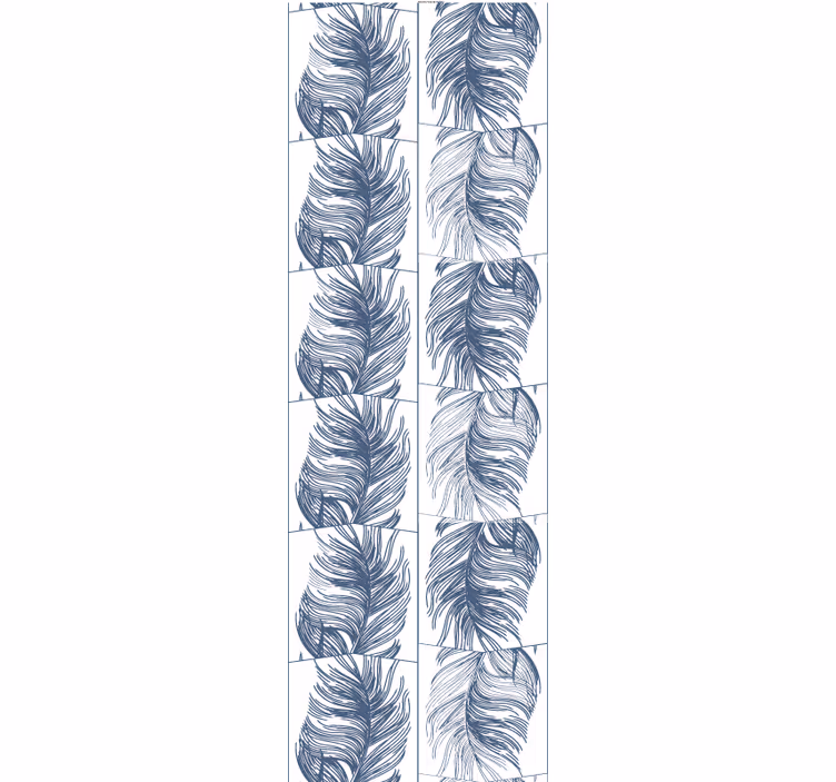 Papel de parede folhas folhagem emplumada - TenStickers