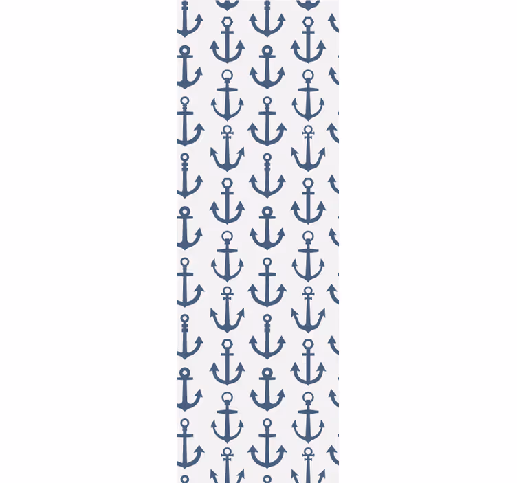 Papel de parede personalizável design de padrão de âncora - TenStickers