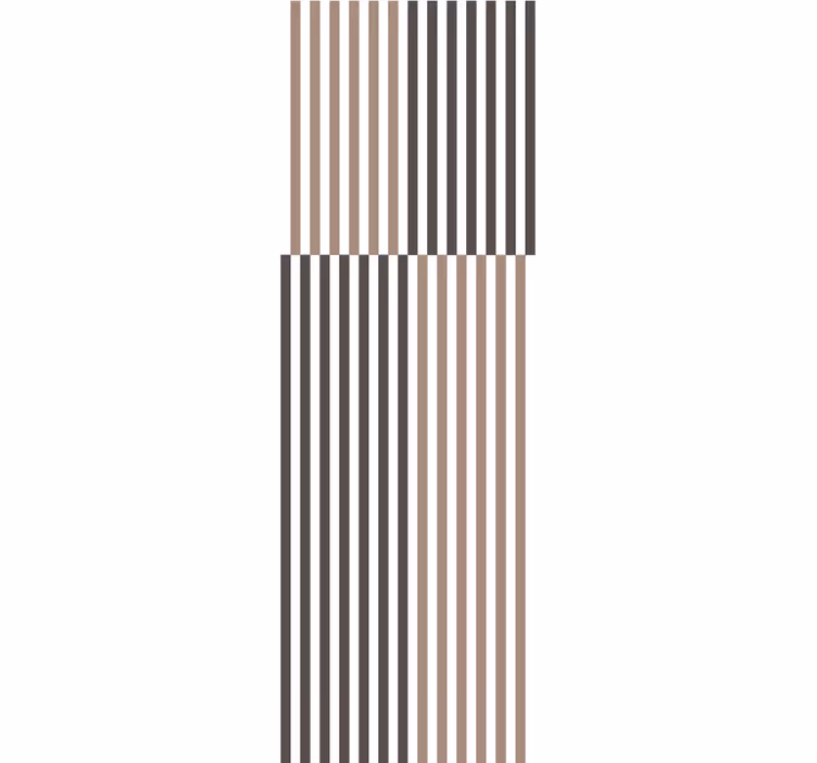 Papel de parede moderno Linhas de cor de fundo "japandi" - TenStickers