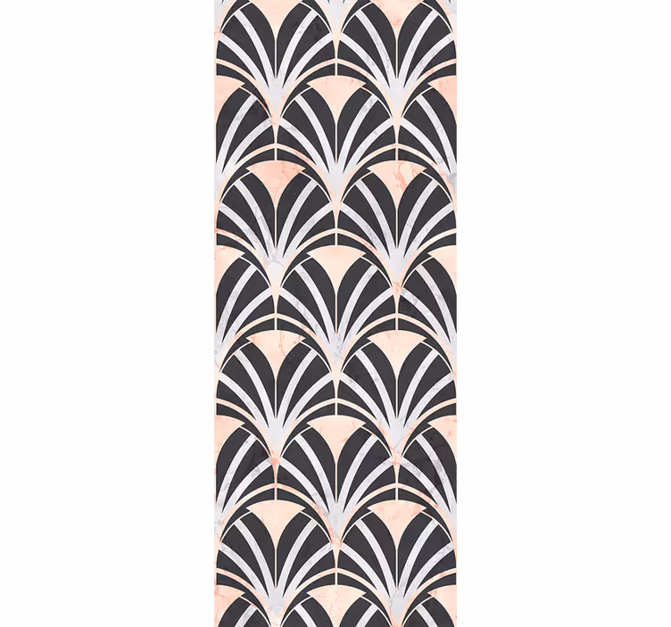 papel de parede ornamental fã de art déco - TenStickers