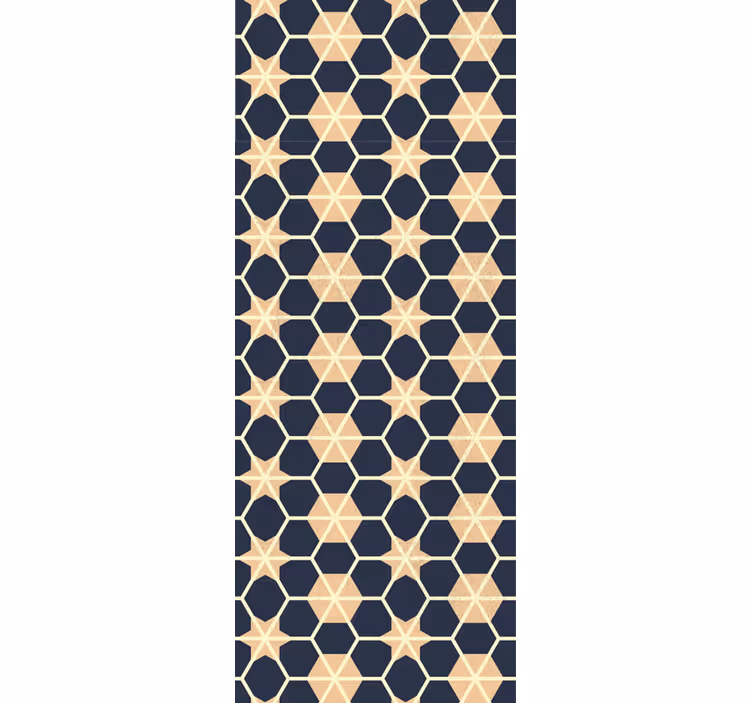 papel de parede para sala padrão de estrela hexagonal - TenStickers