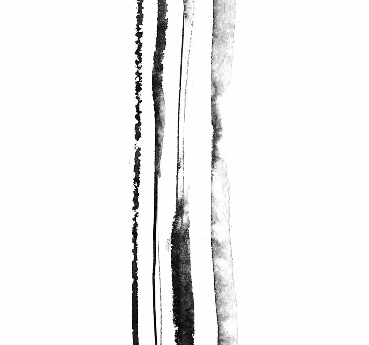 papel de parede vertical padrão orgânico preto e branco - TenStickers