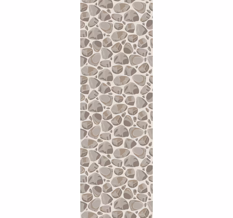 papel de parede pedra padrão de seixo texturizado - TenStickers