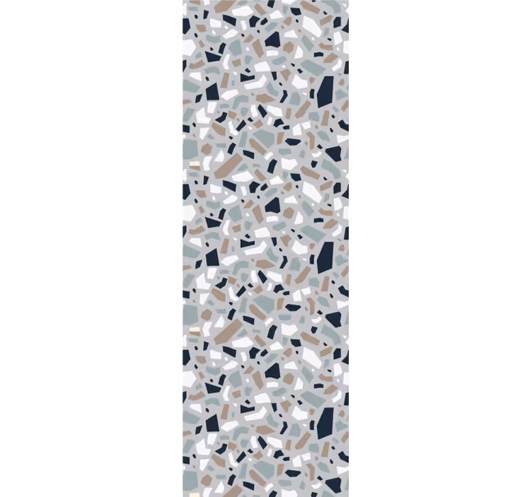Papel de parede para sala terrazzo cor neutra - TenStickers