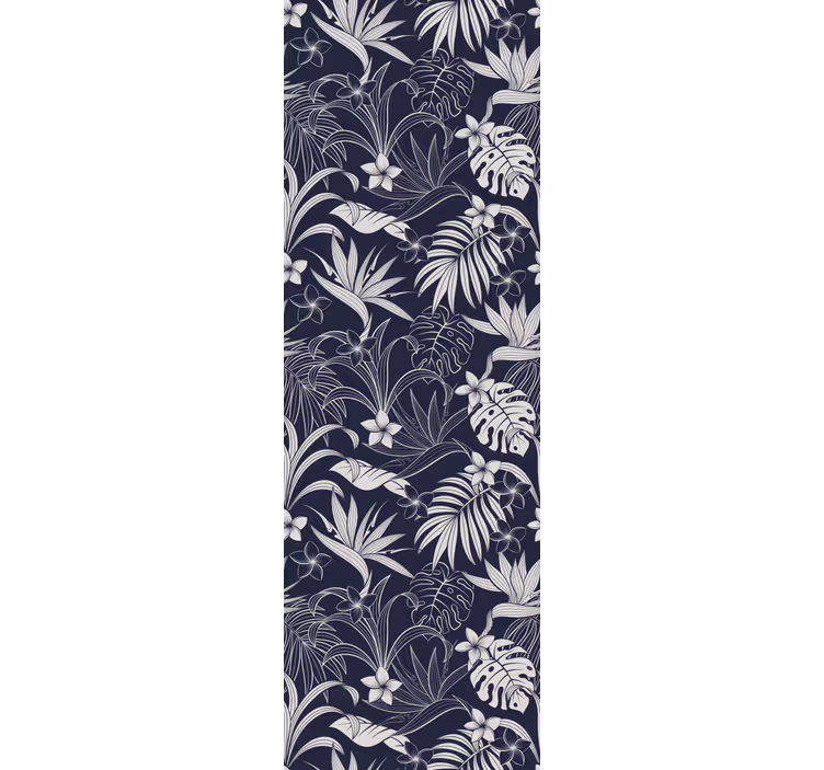 papel de parede flores despertar floral tropical - TenStickers
