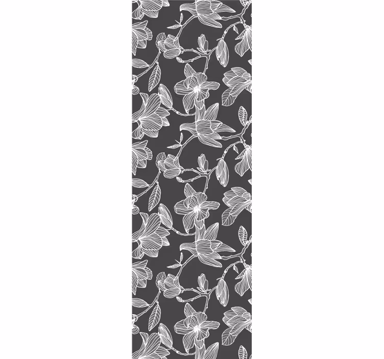 Papel de parede flores composição de flores marrons - TenStickers