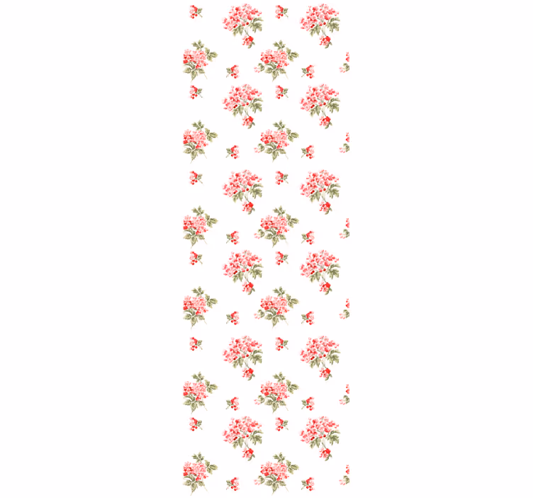 papel de parede flores arranjos vintage padrão - TenStickers