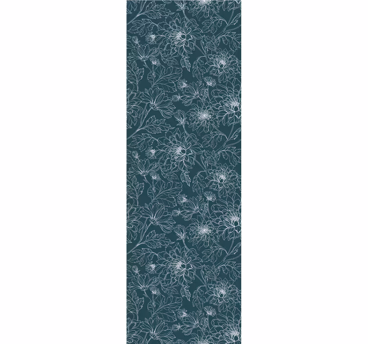 papel de parede flores elegância texturizada floral - TenStickers