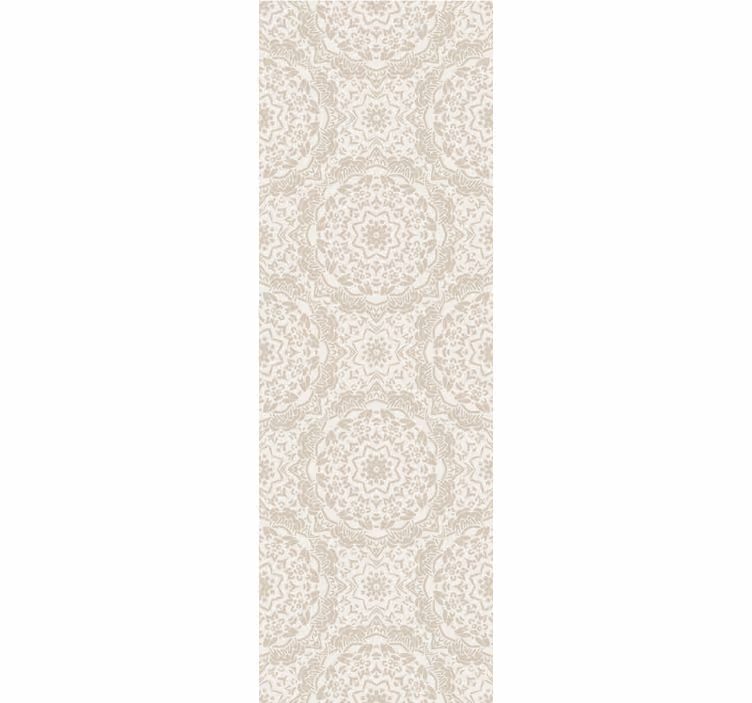 papel de parede floral medalhões ornamentais - TenStickers
