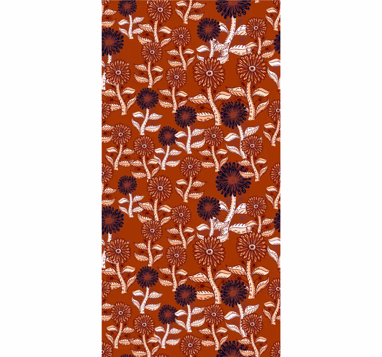 papel de parede flores arranjo floral vibrante - TenStickers