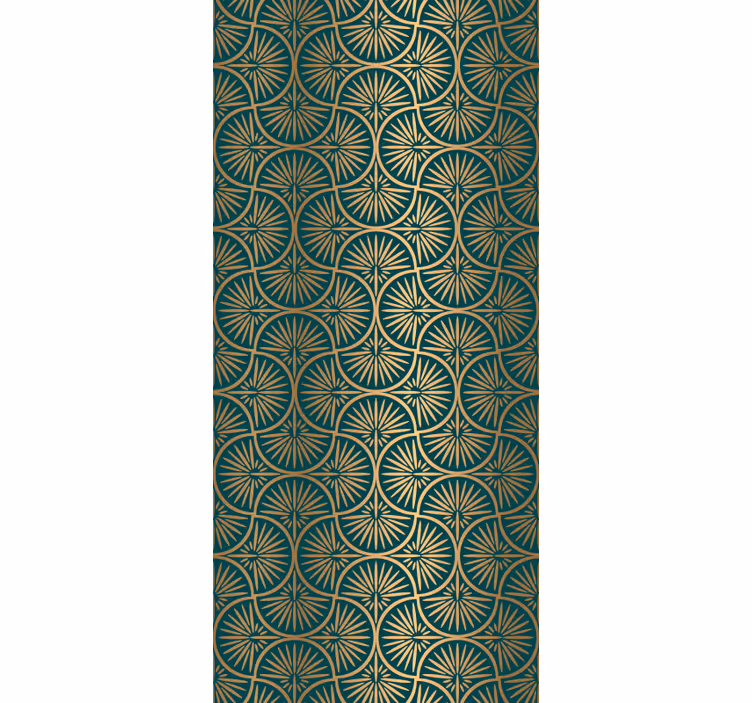 papel de parede ornamental motivos geométricos elegantes - TenStickers