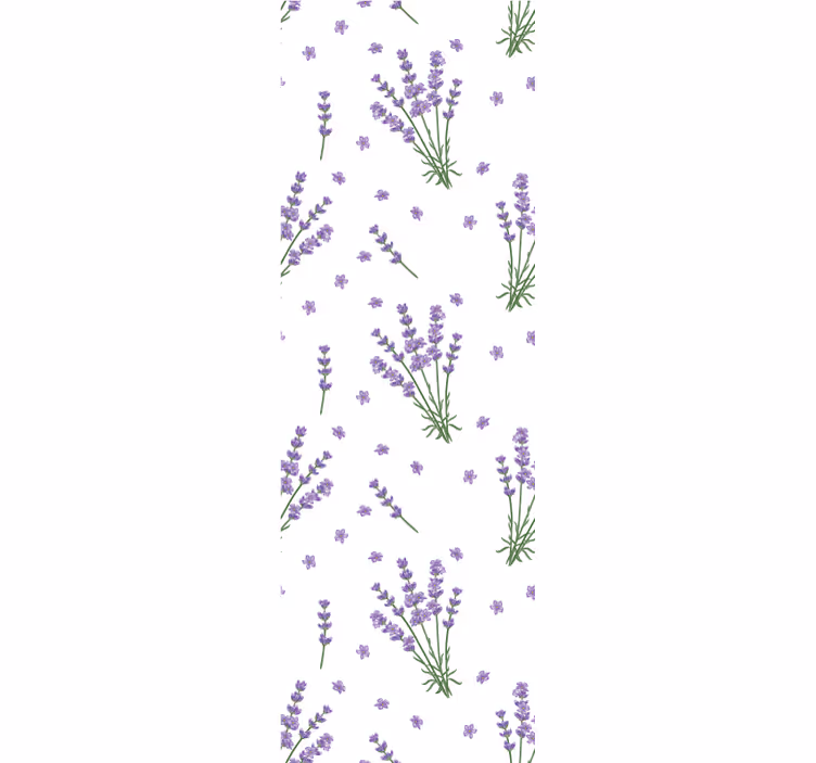 papel de parede flores jardim floral de lavanda - TenStickers
