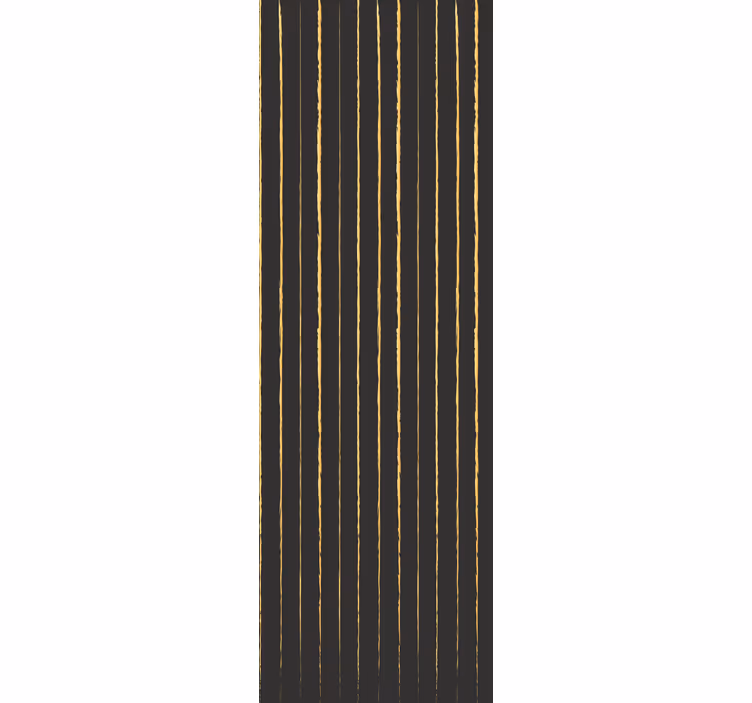 Papel de Parede riscas padrão dourado e preto - TenStickers