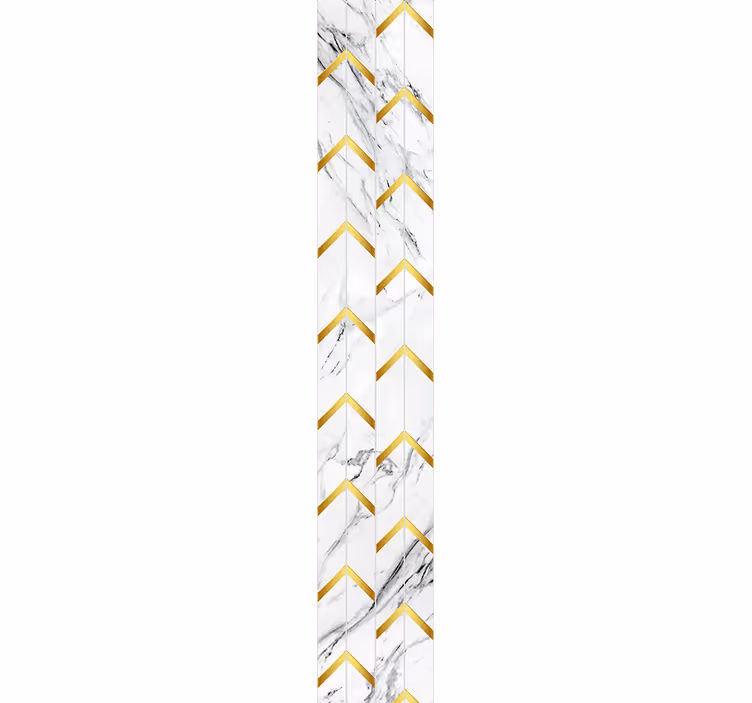 papel de parede mármore padrão chevron elegante - TenStickers