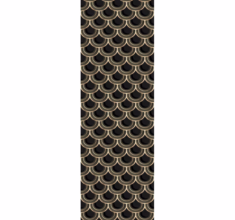 Papel de parede moderno Ouro azul art déco - TenStickers