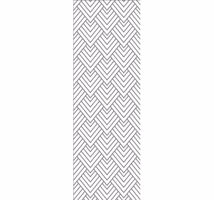 papel de parede triângulos Padrão geométrico de triângulo branco - TenStickers