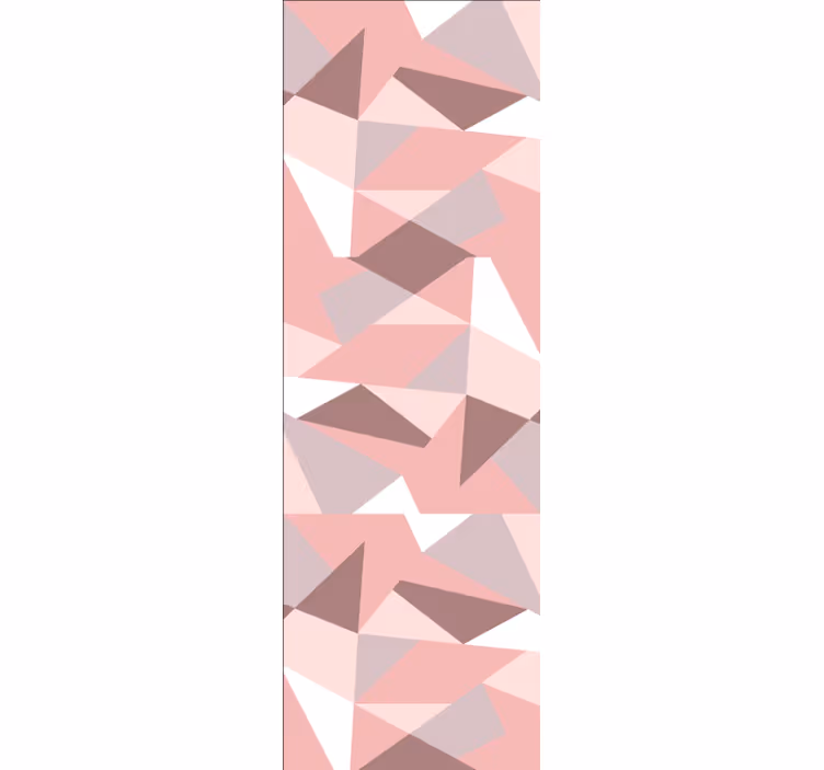 papel de parede formas geométricas padrões texturizados rosa - TenStickers