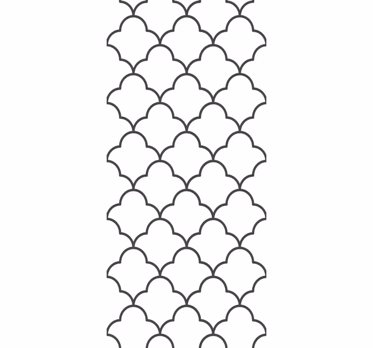 papel de parede para cozinha Desenho geométrico marroquino - TenStickers