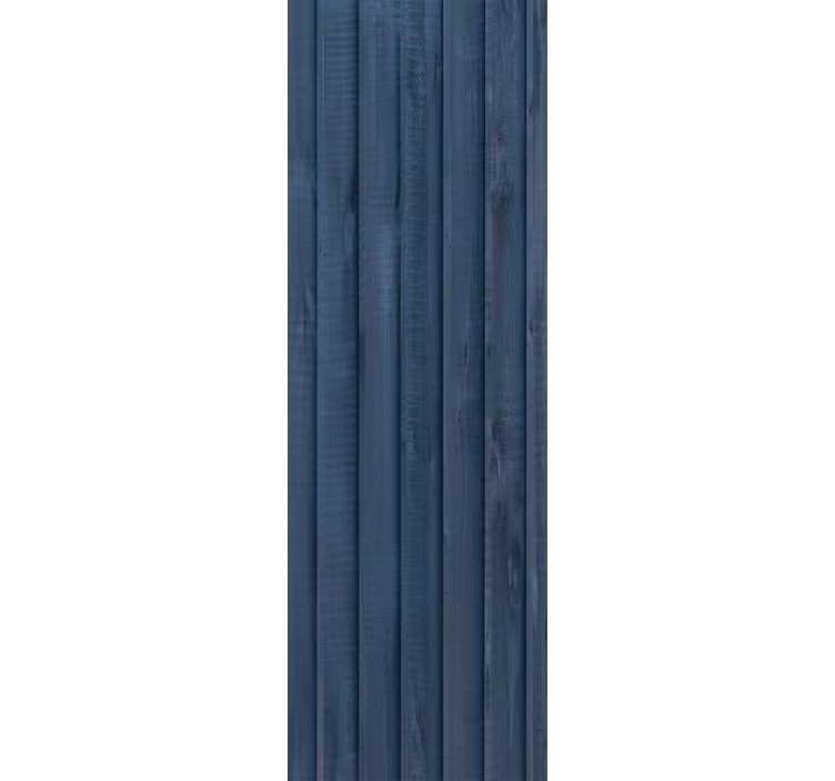 Papel de parede madeira estilo madeira bruta azul - TenStickers