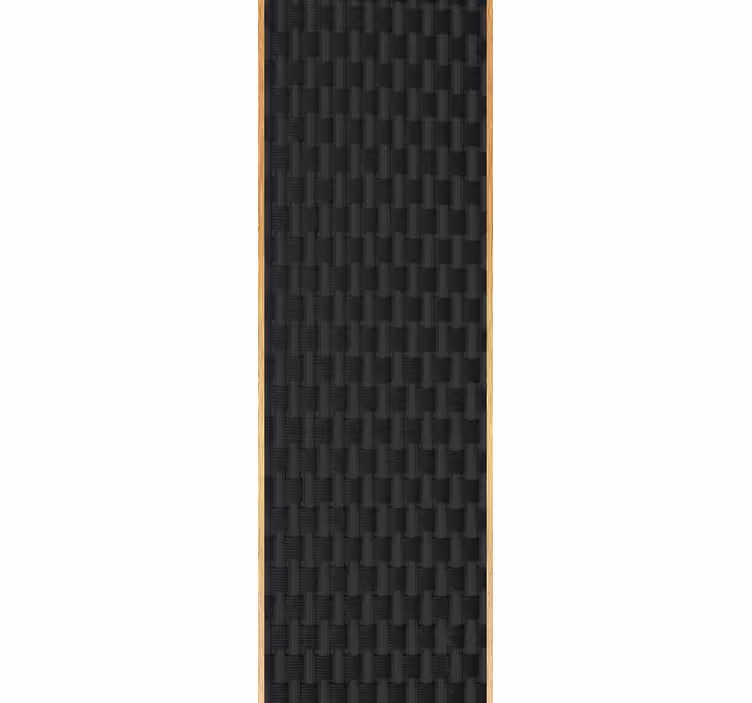Papel de parede madeira estilo vime francês preto - TenStickers
