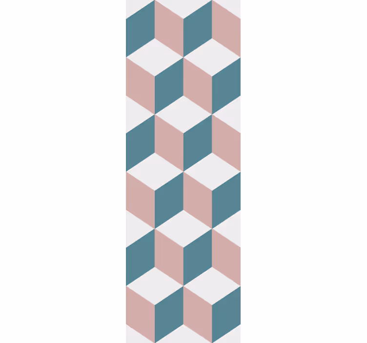 papel de parede formas geométricas arranjo de cubo 3d - TenStickers