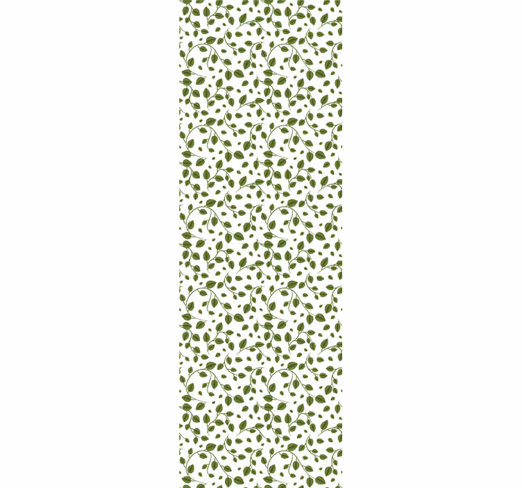 Papel de parede folhas motivo trepadeiras verdes - TenStickers