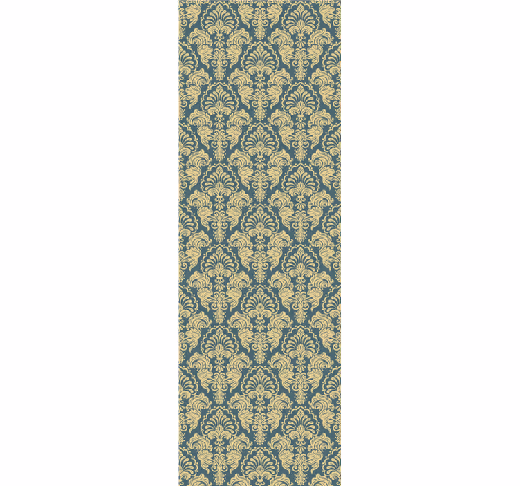 papel de parede para sala flores barrocas bege - TenStickers