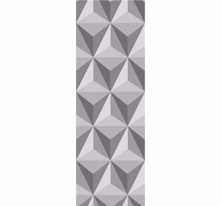 papel de parede triângulos Padrão de triângulo cinza 3d - TenStickers