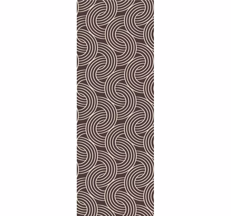 papel de parede formas geométricas padrão de linha espiral - TenStickers
