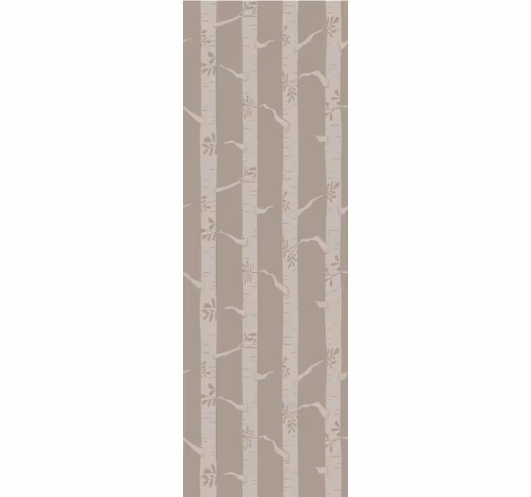 papel de parede árvores padrão de floresta de bambu - TenStickers