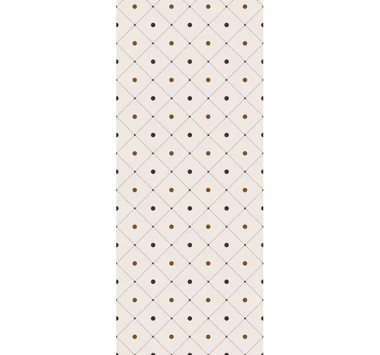 Papel de parede círculos e bolinhas motivo quadrado elegante - TenStickers