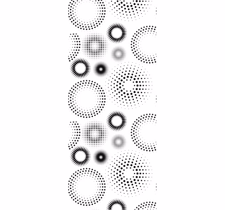 Papel de parede círculos e bolinhas geometria pontilhista - TenStickers
