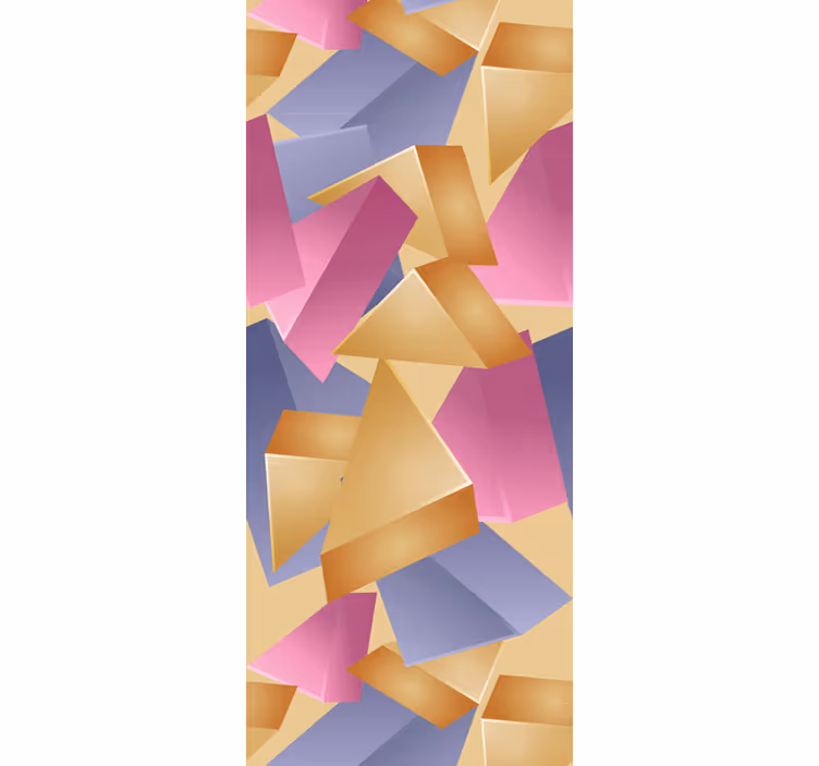 Papel de parede formas geométricas arranjo abstrato - TenStickers