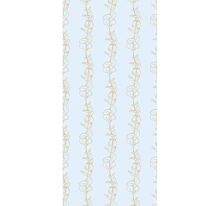 papel de parede floral design de padrão de videira - TenStickers
