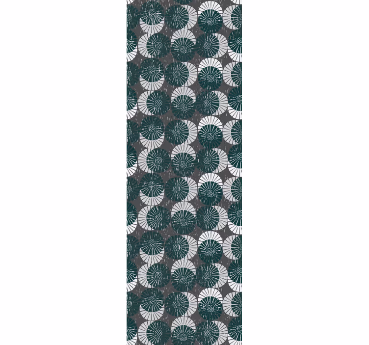 Papel de parede círculos e bolinhas padrão de tons escuros - TenStickers