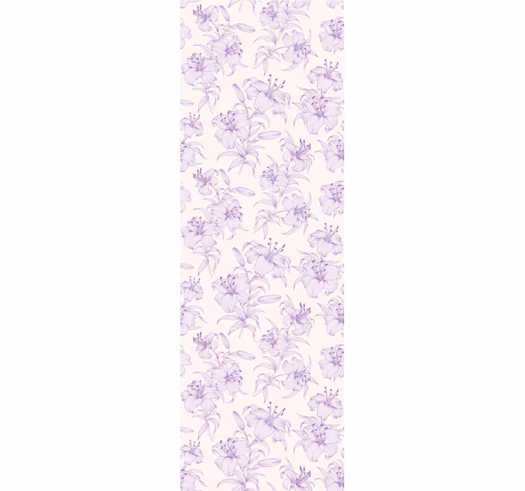 papel de parede floral Lírios florescendo produtofloral - TenStickers
