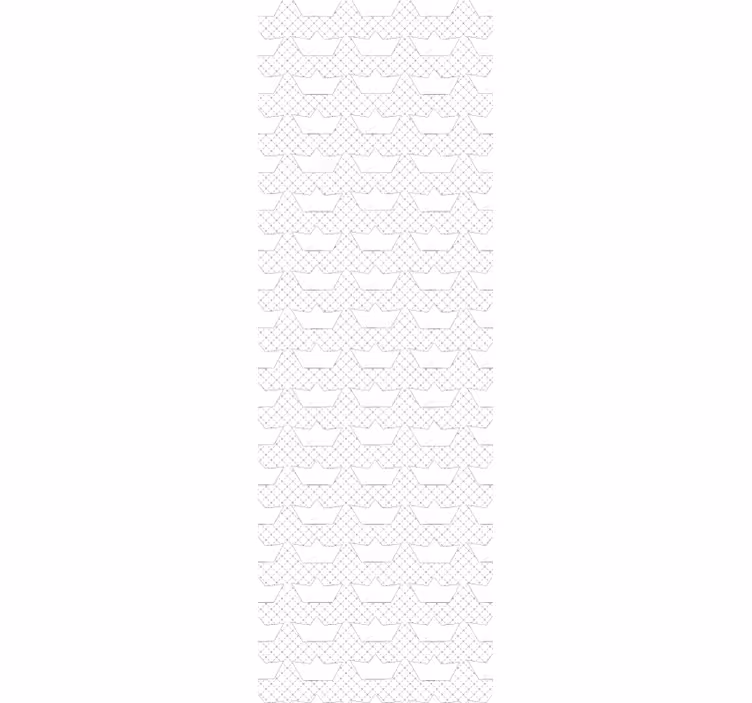 Papel de parede infantil com padrão de barcos de papel - TenStickers