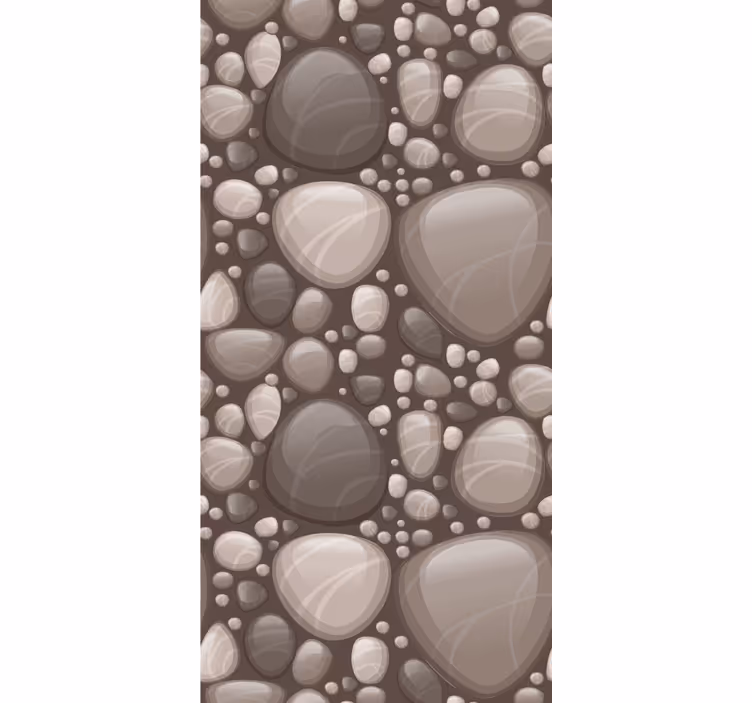papel de parede pedra arranjo de seixos lisos - TenStickers