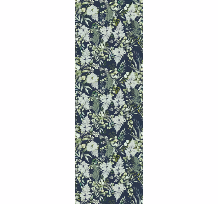 Papel de parede natureza padrão de vegetação elegante - TenStickers