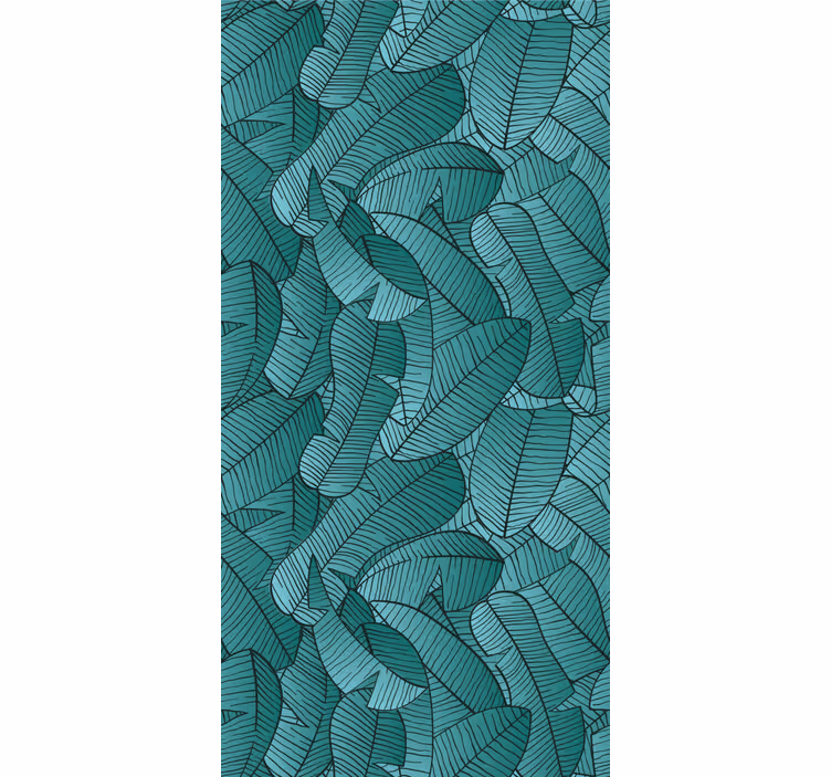 Papel de parede natureza Padrão de palmeira verde - TenStickers