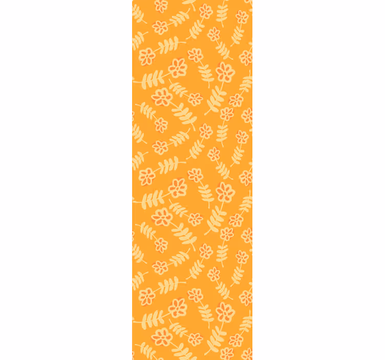 papel de parede floral raminhos amarelos vibrantes - TenStickers