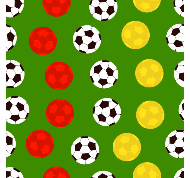 Papel de parede padrão de bola de futebol - TenStickers