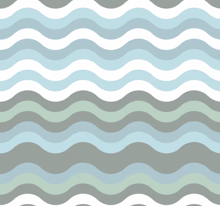 Papel de Parede listras Ondas escandinavas - TenStickers
